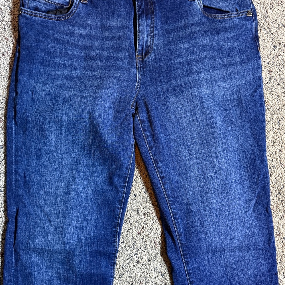 Kut From The Kloth Women’s Dark Blue Jeans Midrise Straight Leg Sz 12 - Picture 3 of 11